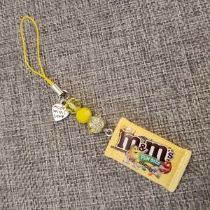 Yellow M&M's Phone Charm